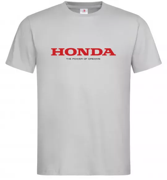 Чоловіча футболка Honda power of dreams Сірий фото