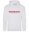 Мужская толстовка (худи) Honda power of dreams Серый меланж фото