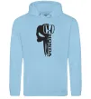 Чоловіча толстовка (худі) Honda skull Блакитний фото