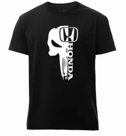 Мужская премиум футболка Лого Honda Белый фото