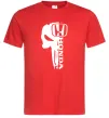 Чоловіча футболка Honda skull Червоний фото