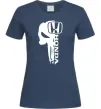 Жіноча футболка Honda skull Темно-синій фото