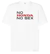 Футболка Оверсайз No Honda. No Белый фото