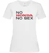 Женская футболка No Honda. No Белый фото