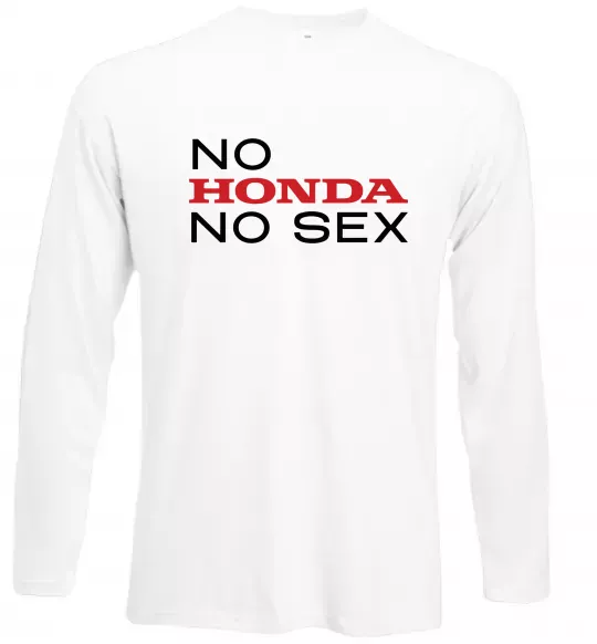 Лонгслів No Honda. No Білий фото