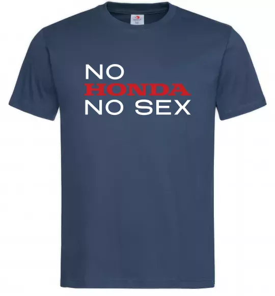 Мужская футболка No Honda. No Темно-синий фото
