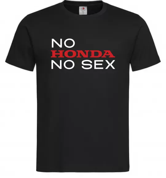 Мужская футболка No Honda. No Черный фото
