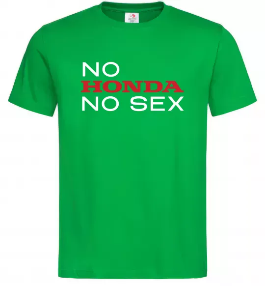 Мужская футболка No Honda. No Зеленый фото