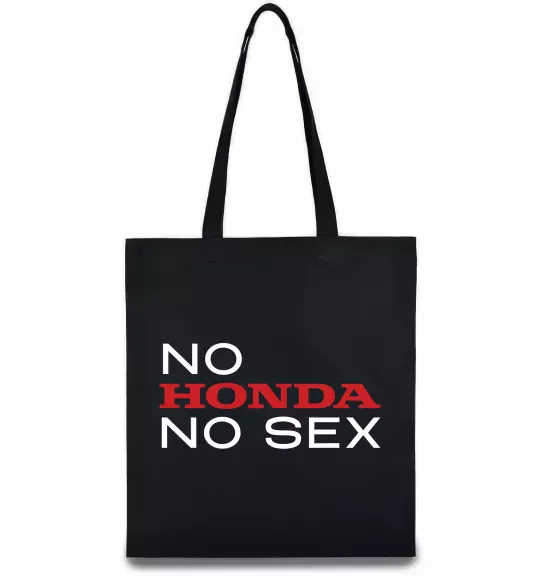 Эко-сумка No Honda. No Черный фото