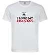 Мужская футболка I love my Honda Белый фото