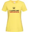 Женская футболка I love my Honda Лимонный Женская футболка I love my Honda Лимонный фото