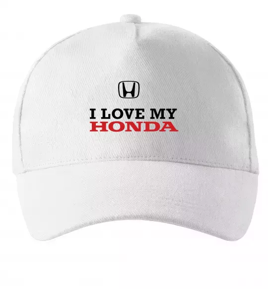 Кепка I love my Honda Белый фото