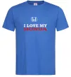 Мужская футболка I love my Honda Ярко-синий фото