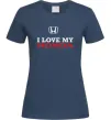 Женская футболка I love my Honda Темно-синий Женская футболка I love my Honda Темно-синий фото