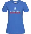 Женская футболка I love my Honda Ярко-синий Женская футболка I love my Honda Ярко-синий фото