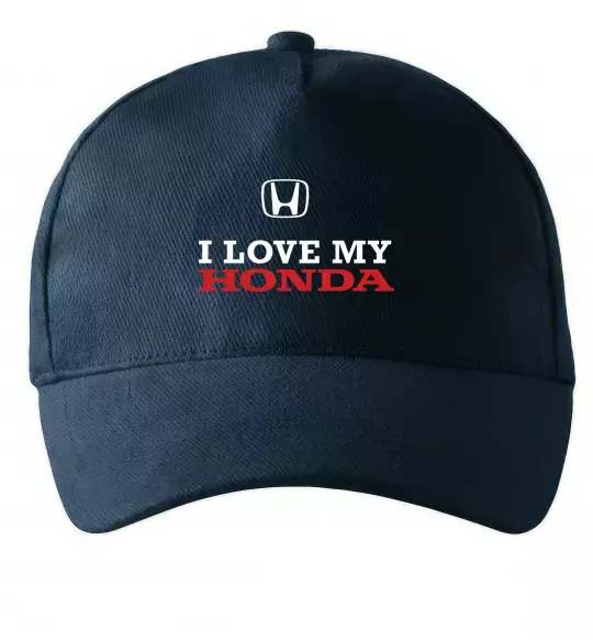 Кепка I love my Honda Темно-синий фото