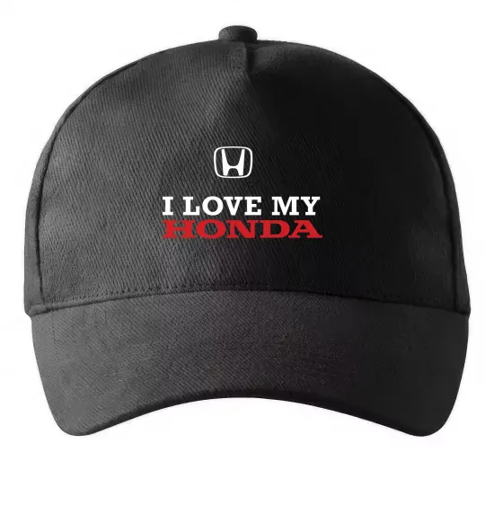 Кепка I love my Honda Черный фото