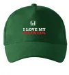 Кепка I love my Honda Темно-зеленый фото