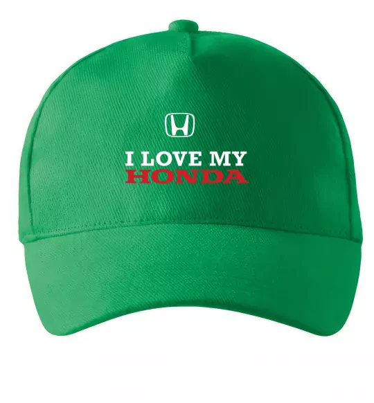Кепка I love my Honda Зеленый фото
