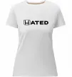 Жіноча преміум футболка Hated Білий фото