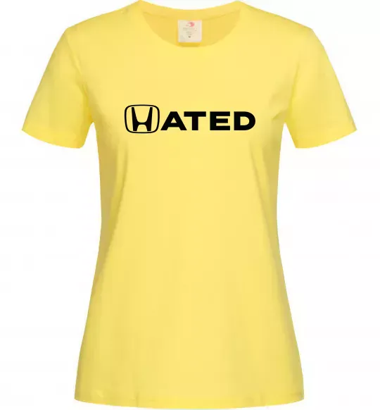 Женская футболка Hated Лимонный фото