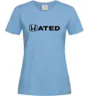 Женская футболка Hated Голубой фото