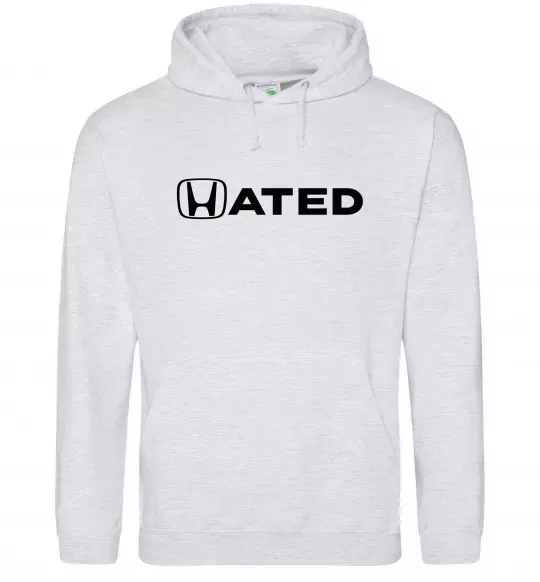 Женская толстовка (худи) Hated Серый меланж фото