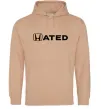 Женская толстовка (худи) Hated Песочный фото