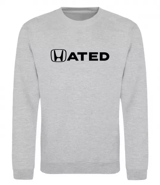 Світшот Hated Сірий меланж фото