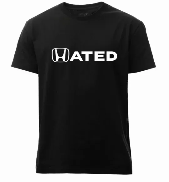 Мужская премиум футболка Hated Черный фото