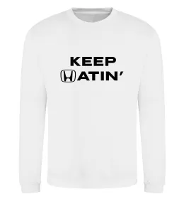 Свитшот Keep Hatin` Белый фото