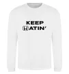 Світшот Keep Hatin` Білий фото