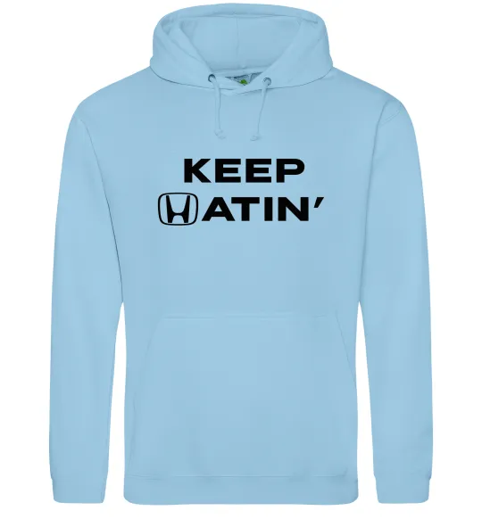 Чоловіча толстовка (худі) Keep Hatin` Блакитний фото