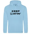 Чоловіча толстовка (худі) Keep Hatin` Блакитний фото