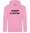 Жіноча толстовка (худі) Keep Hatin` Рожевий фото