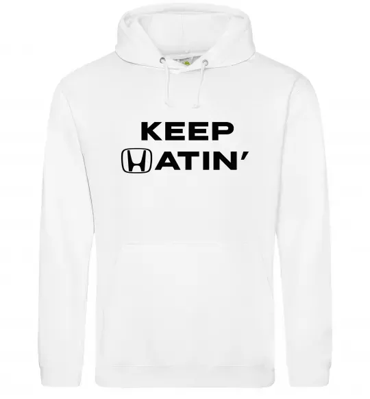 Жіноча толстовка (худі) Keep Hatin` Білий фото