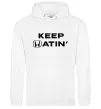 Жіноча толстовка (худі) Keep Hatin` Білий фото
