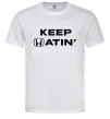 Чоловіча футболка Keep Hatin` Білий фото