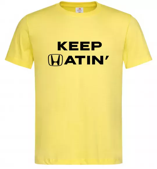 Чоловіча футболка Keep Hatin` Лимонний фото