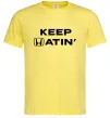 Чоловіча футболка Keep Hatin` Лимонний фото