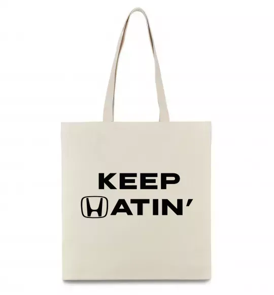 Еко-сумка Keep Hatin` Бежевий фото