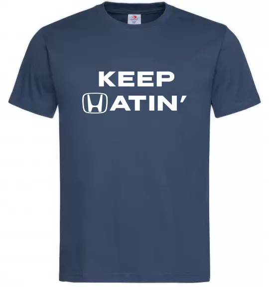 Чоловіча футболка Keep Hatin` Темно-синій фото