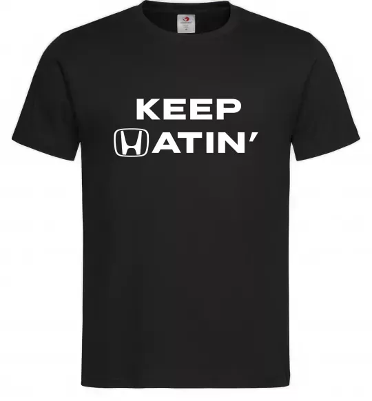 Чоловіча футболка Keep Hatin` Чорний фото