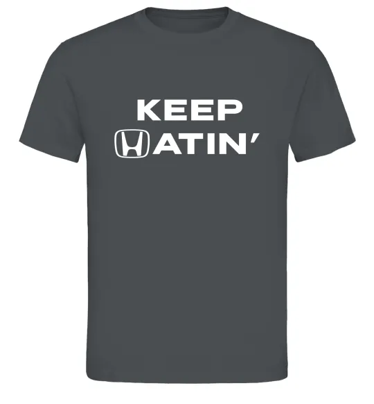 Чоловіча футболка Keep Hatin` Графіт фото