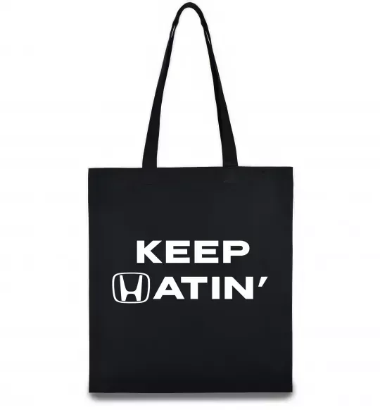 Еко-сумка Keep Hatin` Чорний фото