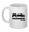 Чашка керамічна Hummer club Білий фото