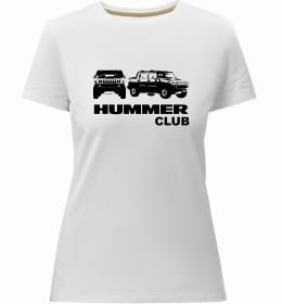 Женская премиум футболка Hummer club