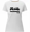 Жіноча преміум футболка Hummer club Білий фото
