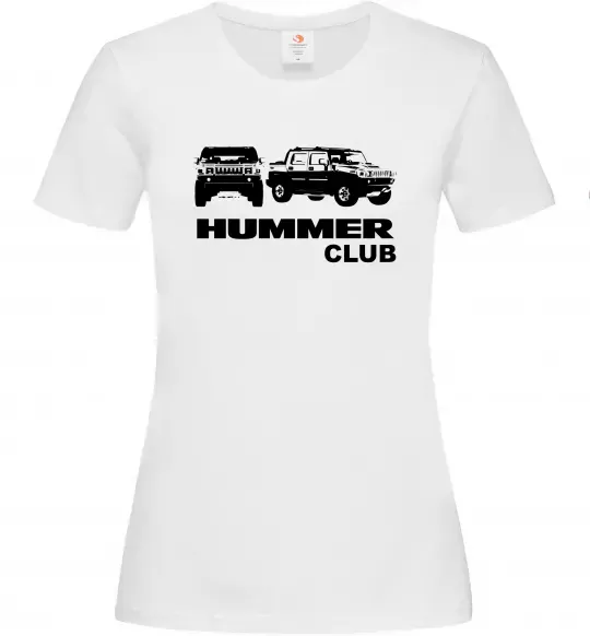 Жіноча футболка Hummer club Білий фото