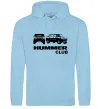 Чоловіча толстовка (худі) Hummer club Блакитний фото